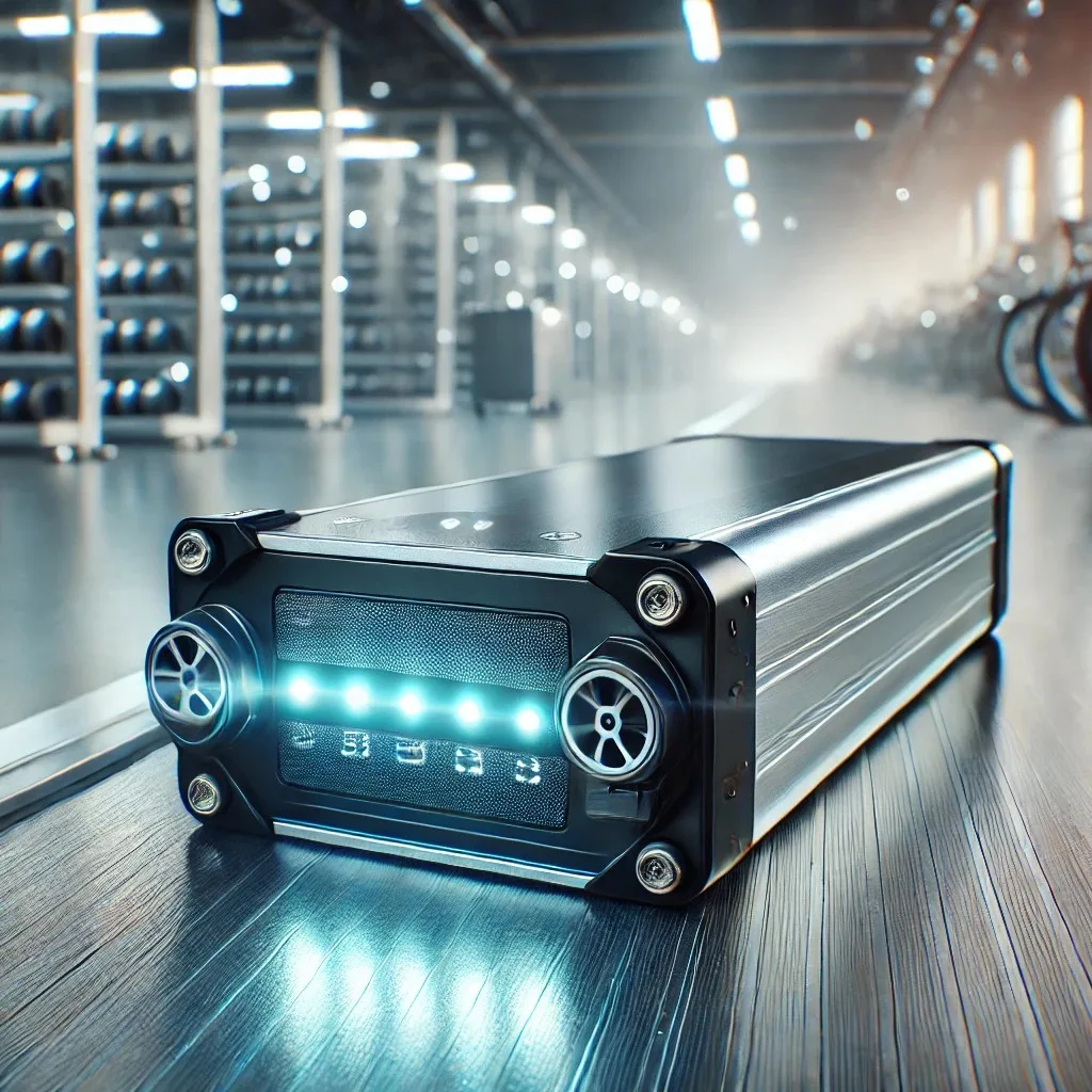 High-Quality eBike Battery in Industrial Setting High-Quality eBike Battery in Industrial Setting